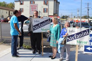 John Stefanini and supporters