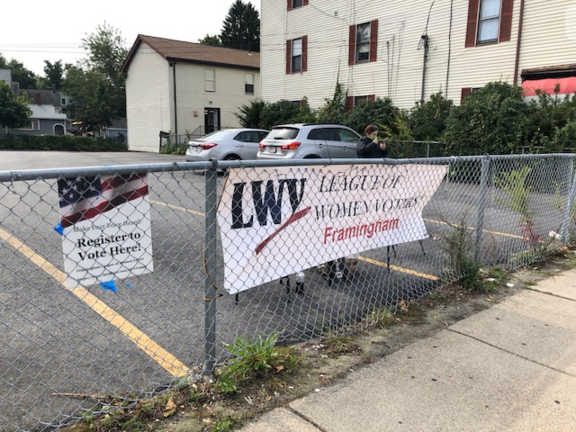 PHOTOS: League Holds Drive-Thru Voter Registration Events - Framingham ...