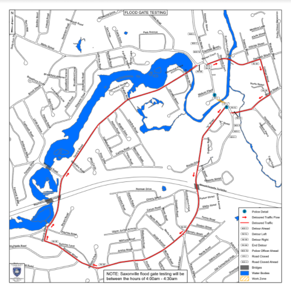 Saxonville Flood Gate Test Thursday - Framingham Source