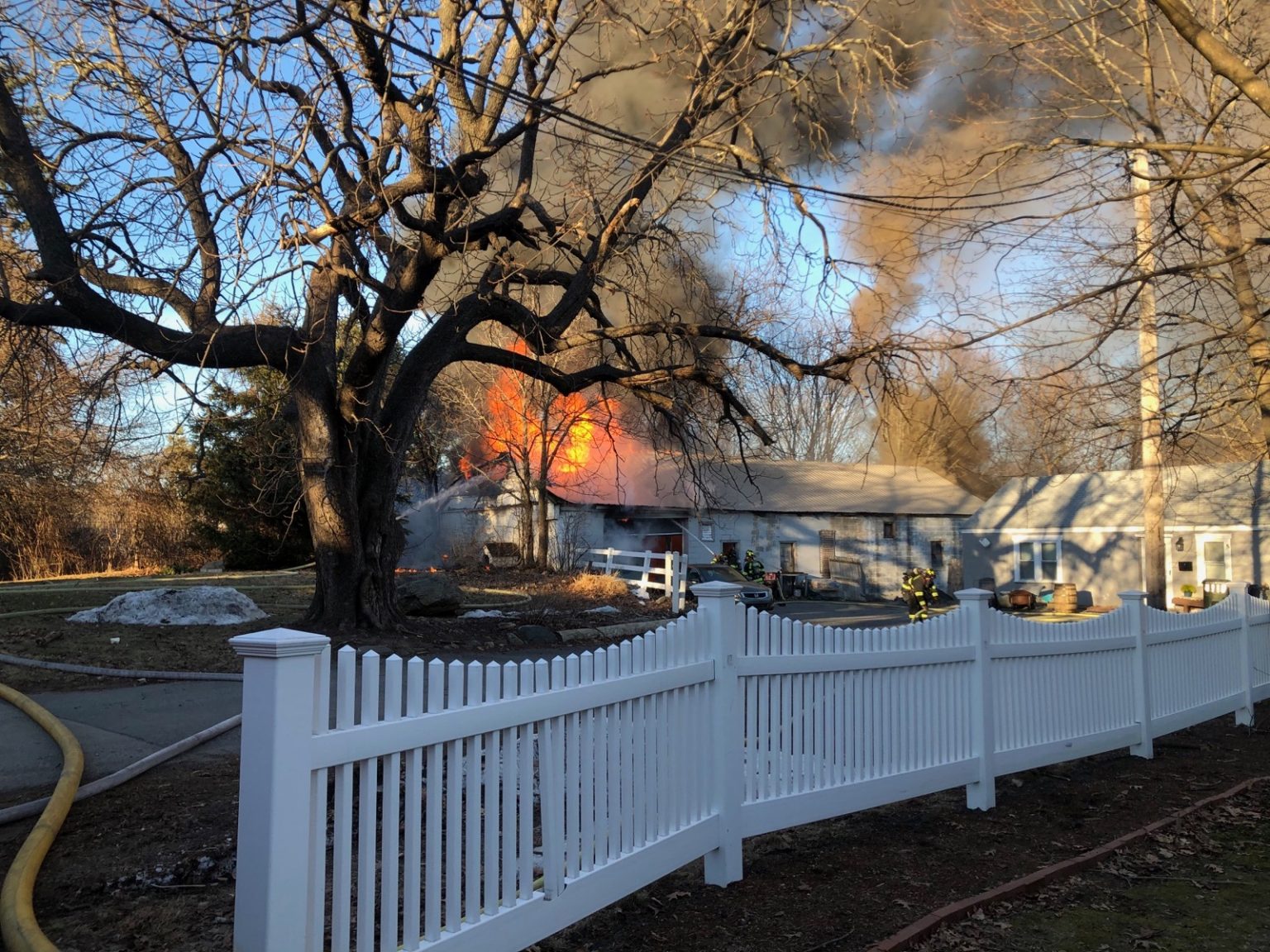 UPDATED Marlborough Battles 2Alarm Garage Fire Framingham Source