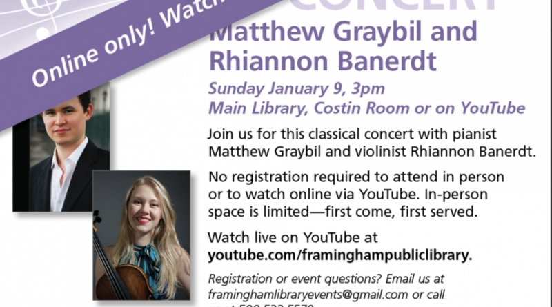 Christmas Concert 2022 Framingham Updated: Framingham Library's Classical Concert Now Online Only On Sunday –  Framingham Source