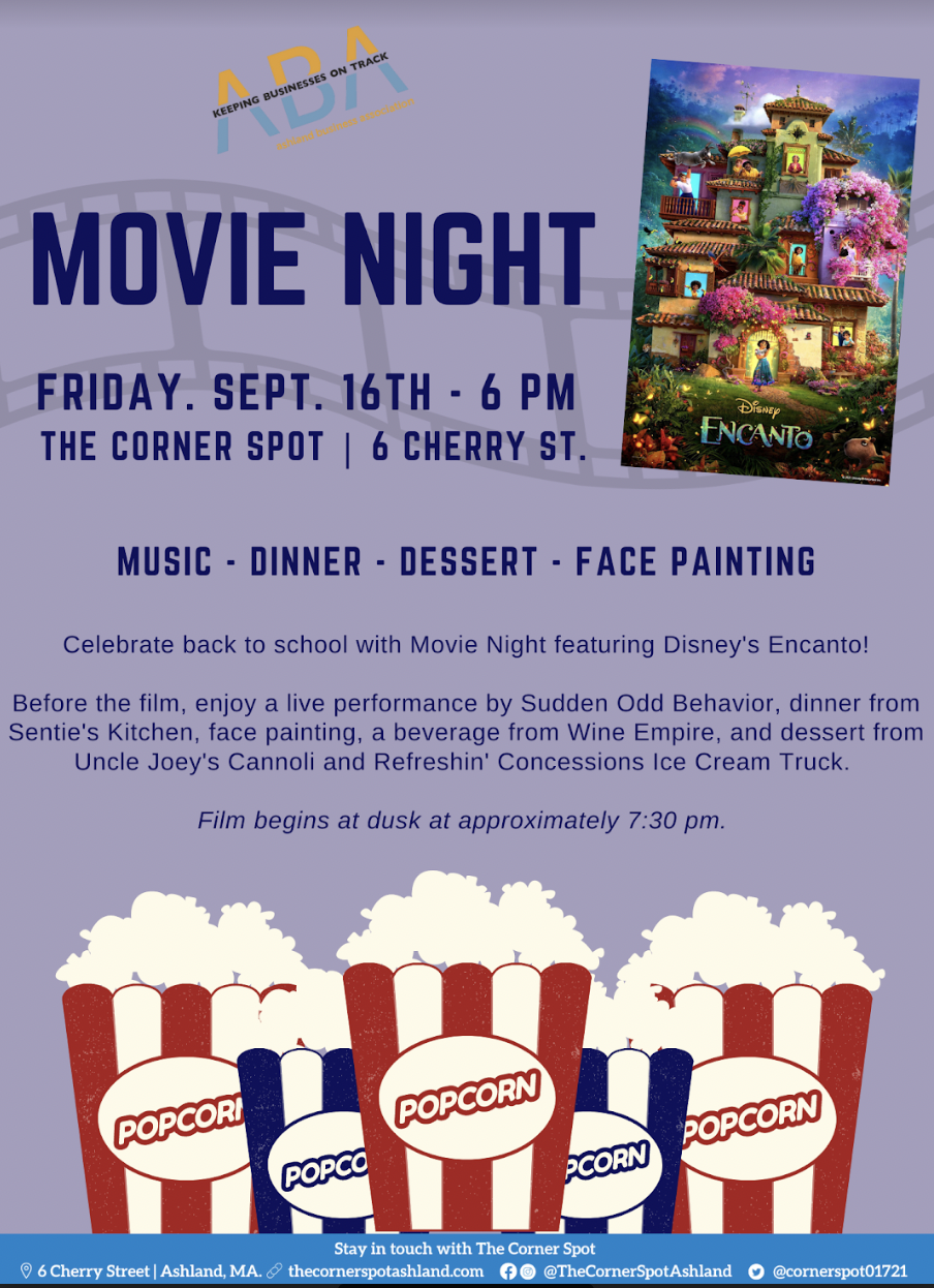 Ashland Screening Encanto For Outdoor Movie on Friday Night