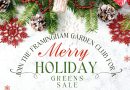 Framingham Garden Club’s Annual Greens Sale December 2-3
