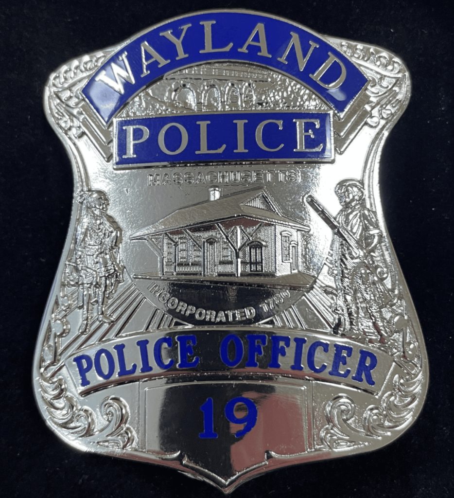 Wayland Police Unveil New Badge Honoring Wayland & Original Nipmuc