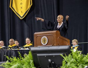 Commencement speaker Ayanna Pressley. 