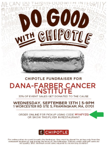 Chipotle Fundraiser Flyer