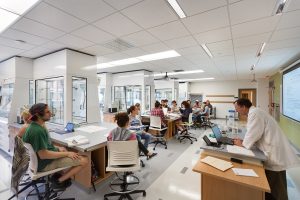 A Chemistry classroom at Framingham State