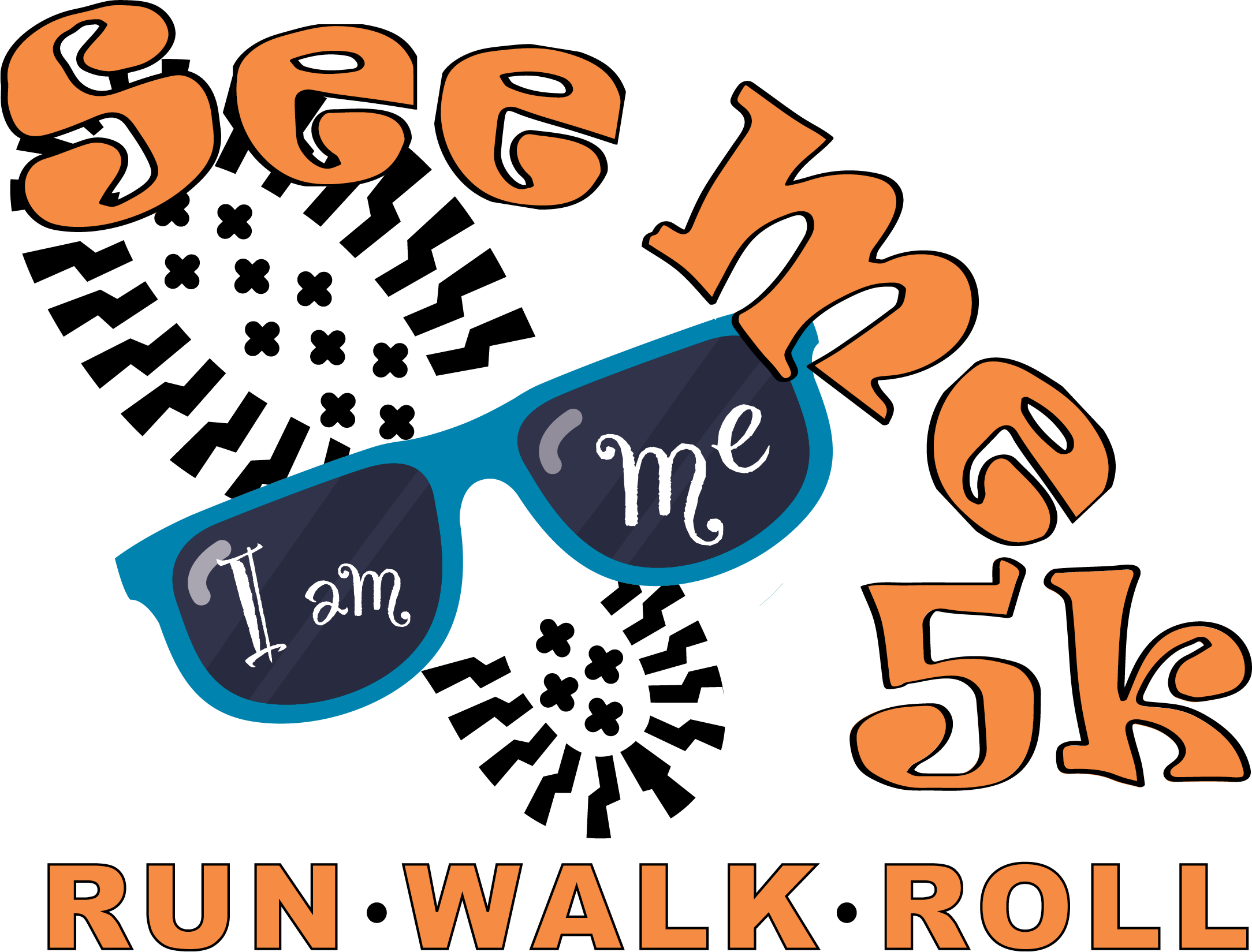 Logo that reads "See Me 5L Run Walk Roll"