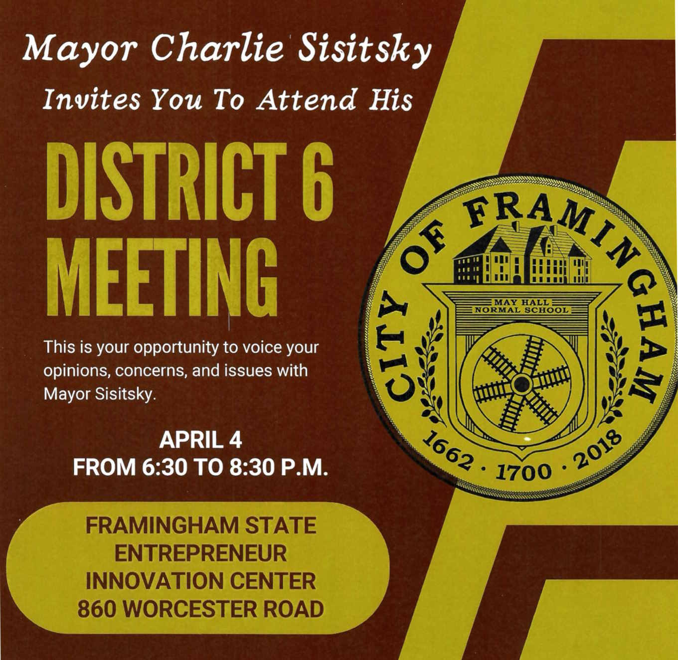 Distrcit 6 meeting with Mayor Sisitsky