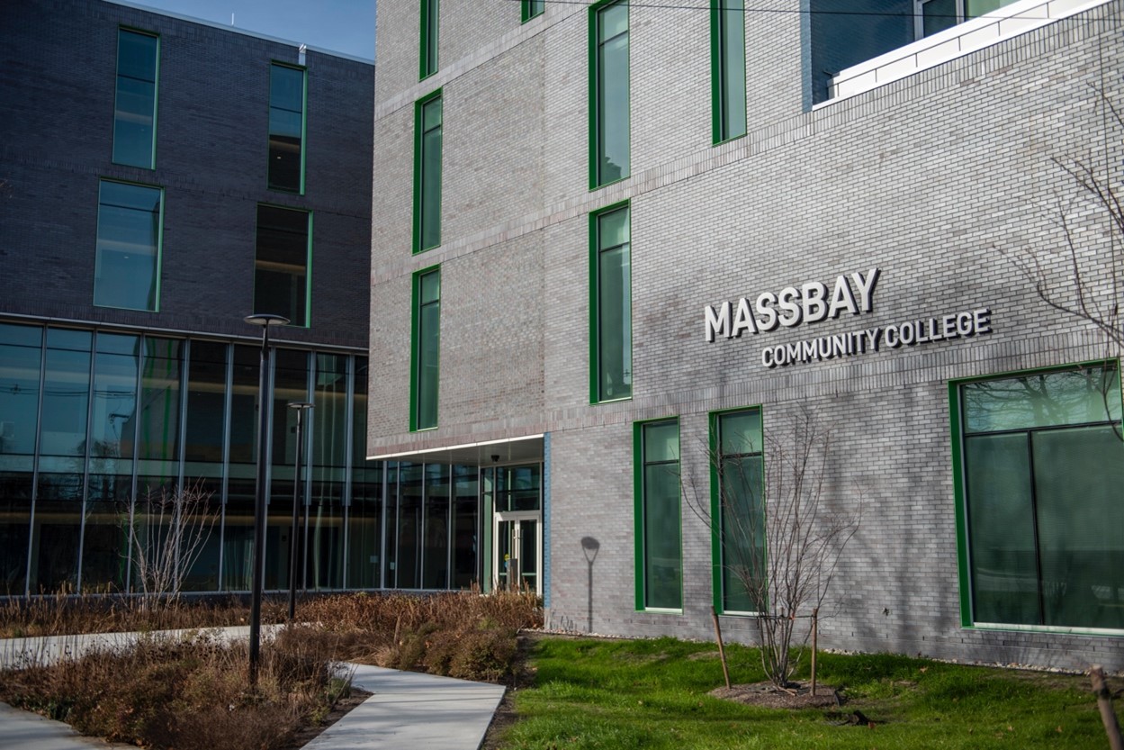 MassBay Community College's Center for Health Sciences, Early Childhood, and Human Services located at 490 Franklin Street, Framingham.