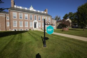 The exterior of the Jonathan Maynard Building, which houses the Danforth Art Center at Framingham State University. 